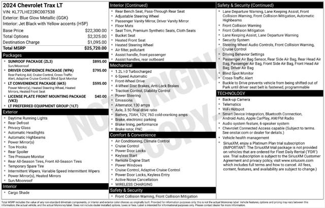 Used 2024 Chevrolet Trax FWD LT For Sale in Muscle Shoals, AL