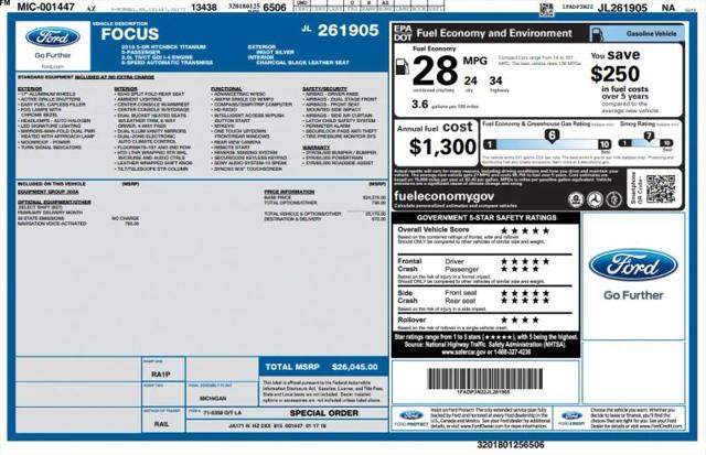 2018 Ford Focus Titanium