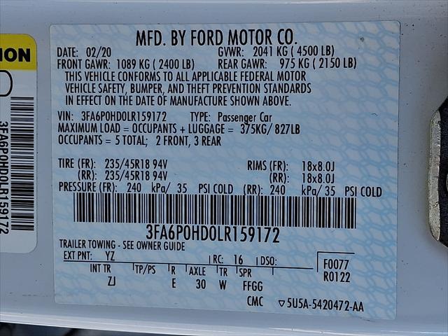 2020 Ford Fusion SE