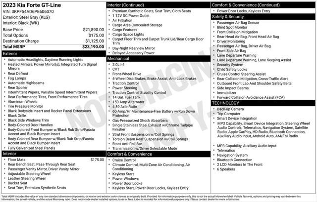 2023 Kia Forte GT-Line 2023 Kia Forte GT-Line