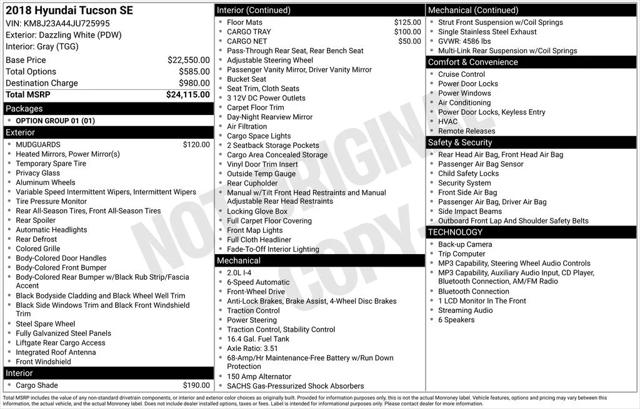 2018 Hyundai Tucson SE 2018 Hyundai Tucson SE