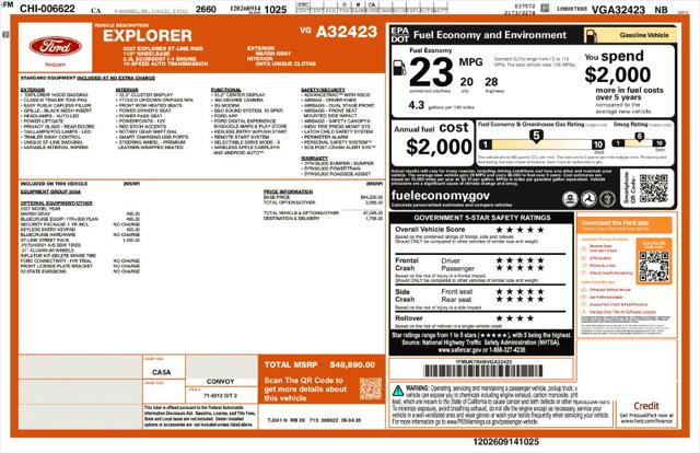 2027 Ford Explorer ST-Line