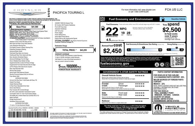 2024 Chrysler Pacifica Touring L