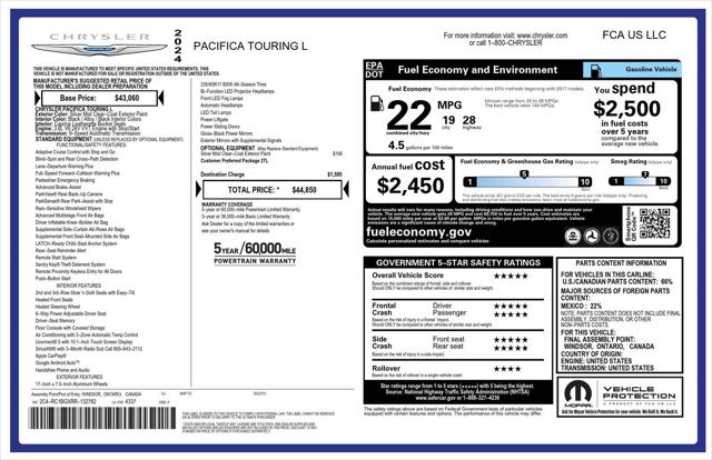 2024 Chrysler Pacifica Touring L
