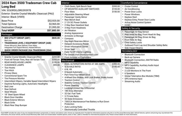 2024 RAM 3500 Tradesman Crew Cab 4x4 8 Box 2024 RAM 3500 Tradesman Crew Cab 4x4 8 Box