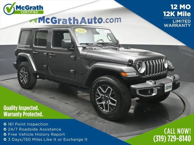2026 Jeep Wrangler 4-Door Sahara 4x4 for sale in Cedar Rapids, IA