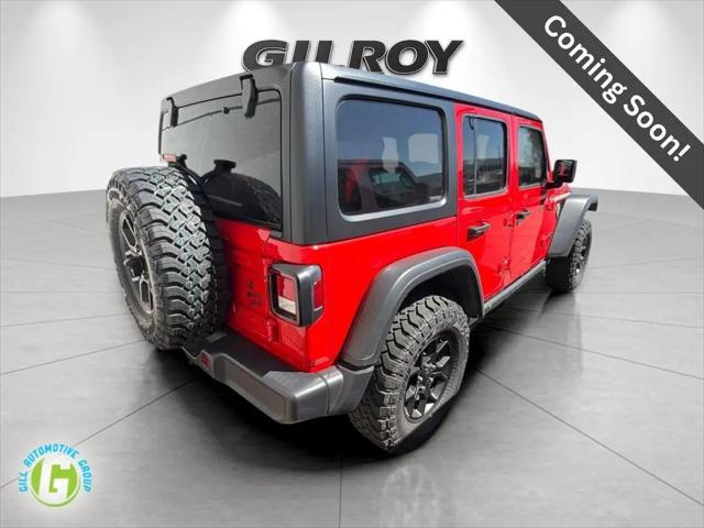 2025 Jeep Wrangler 4-Door Willys 4x4 for sale in Gilroy, CA
