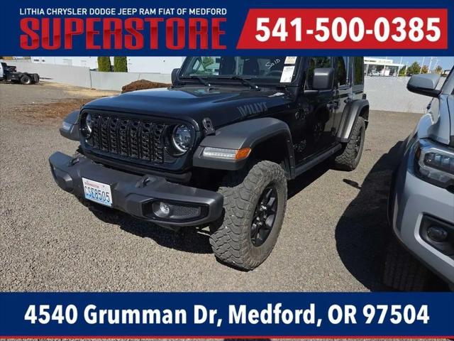 2025 Jeep Wrangler 4-Door Willys 4x4 for sale in Medford, OR