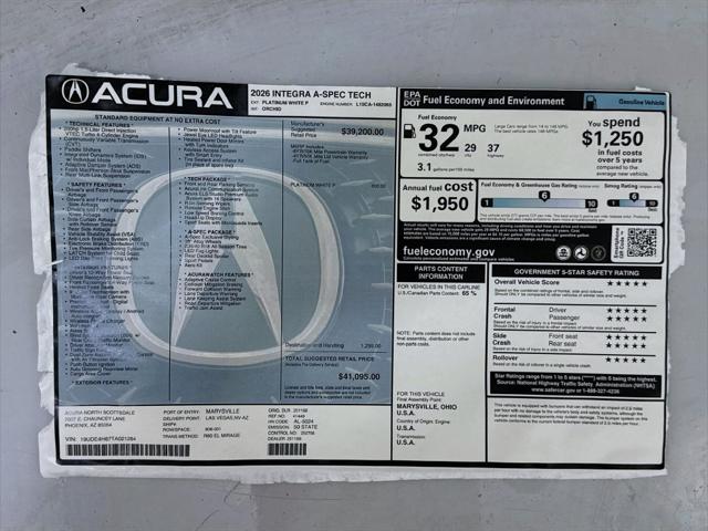 2026 Acura Integra FWD A-Spec with Technology