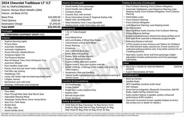 2024 Chevrolet Trailblazer FWD LT 2024 Chevrolet Trailblazer FWD LT