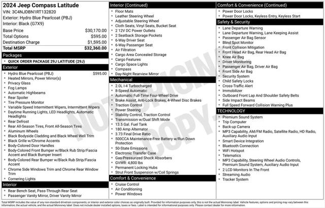 2024 Jeep Compass Latitude 4x4