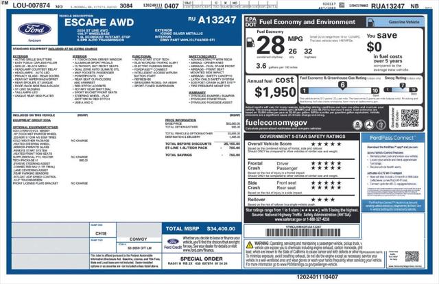 2024 Ford Escape ST-Line