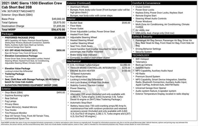 2021 GMC Sierra 1500 4WD Crew Cab Short Box Elevation for sale in Roanoke, VA