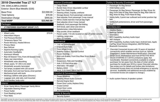 2018 Chevrolet Trax LT for sale in Clermont, FL