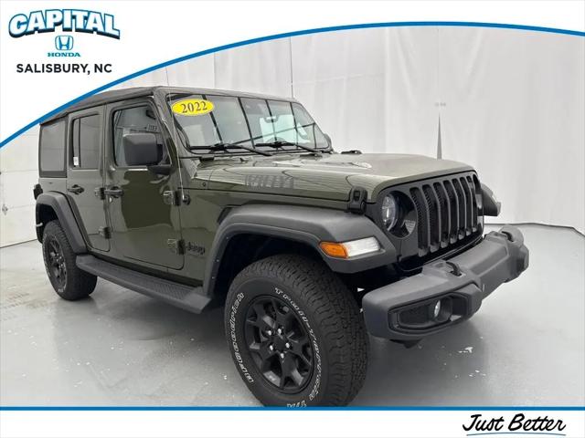 2022 Jeep Wrangler Unlimited Willys 4x4 for sale in Salisbury, NC