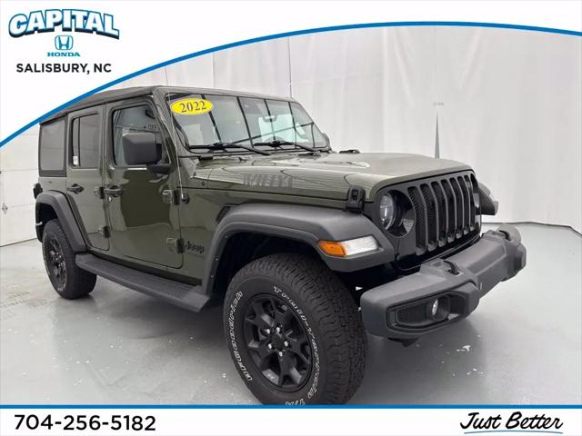 2022 Jeep Wrangler Unlimited Willys 4x4 for sale in Salisbury, NC