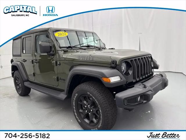 2022 Jeep Wrangler Unlimited Willys 4x4 for sale in Salisbury, NC