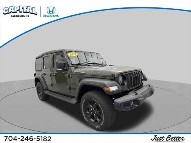 2022 Jeep Wrangler Unlimited Willys 4x4 for sale in Salisbury, NC