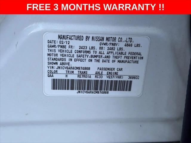 2012 INFINITI G37 G37x