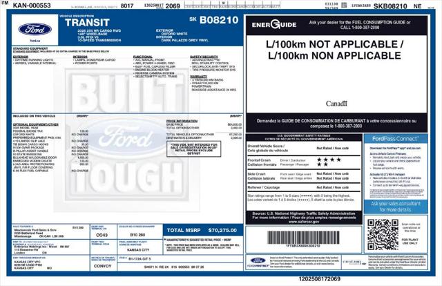 2025 Ford Transit Cargo Van T-250