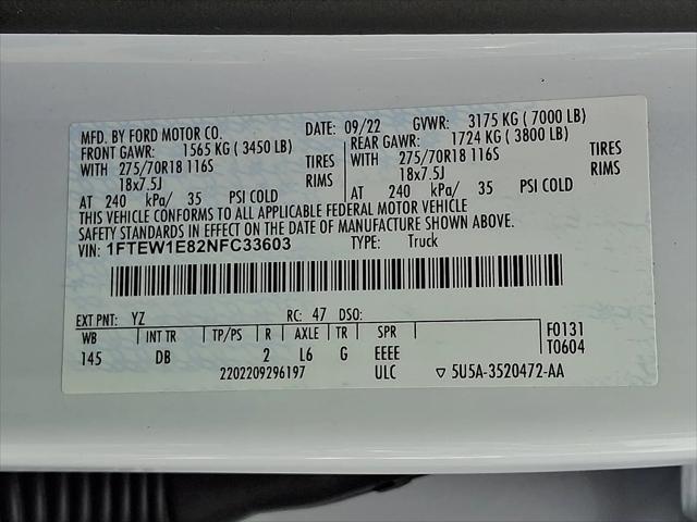 2022 Ford F-150 Tremor