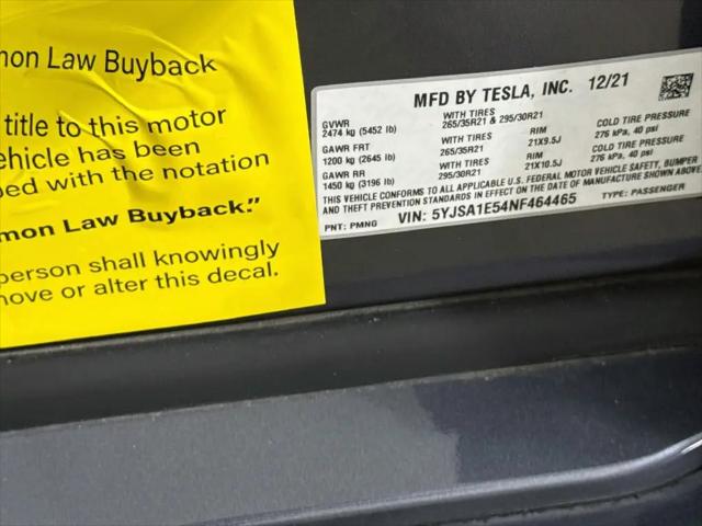 2022 Tesla Model S Dual Motor All-Wheel Drive