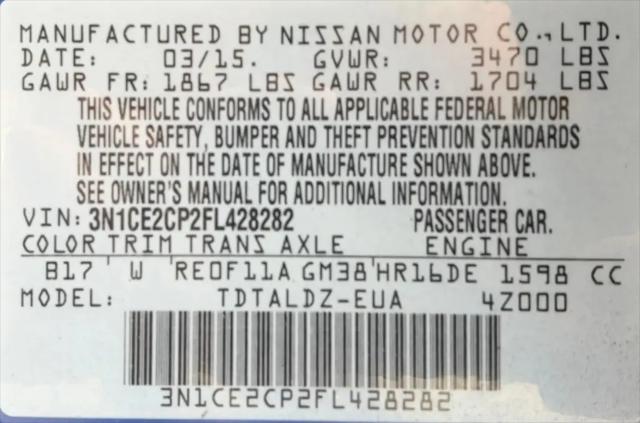2015 Nissan Versa Note SV