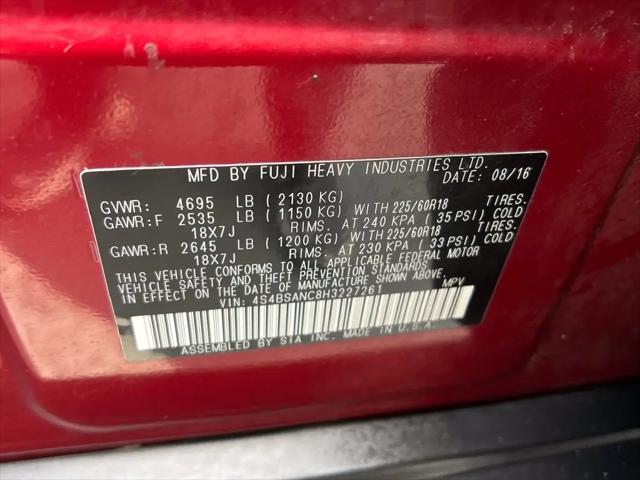 2017 Subaru Outback 2.5i Limited