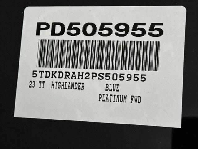 2023 Toyota Highlander Platinum