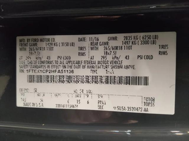 2017 Ford F-150 XLT