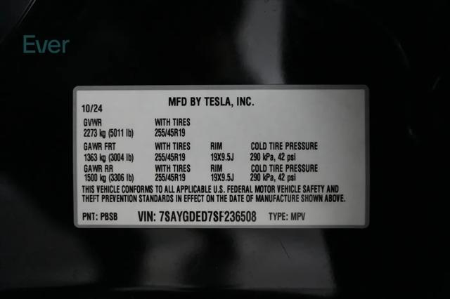 2025 Tesla Model Y Long Range Dual Motor Rear-Wheel Drive