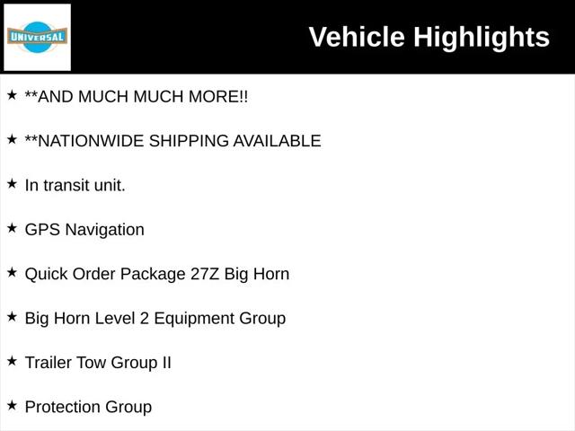 2026 Ram 1500 Big Horn Crew Cab 4x4 57 Box