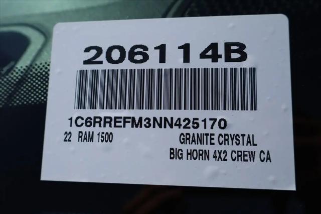 2022 Ram 1500 Big Horn Crew Cab 4x2 57 Box