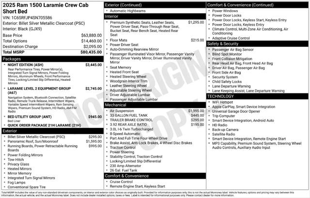 2025 Ram 1500 Laramie Crew Cab 4x4 57 Box