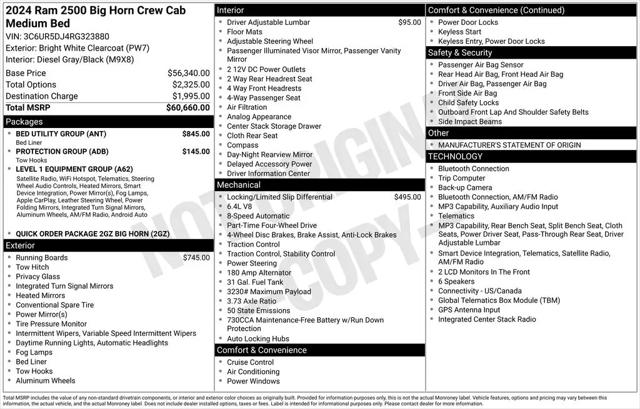 2024 Ram 2500 Big Horn Crew Cab 4x4 64 Box