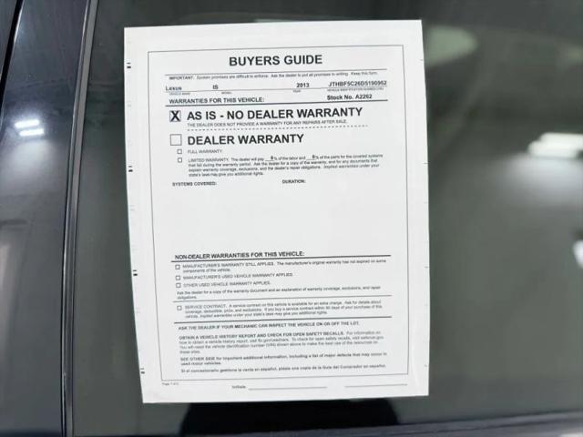 2013 Lexus IS 250 250