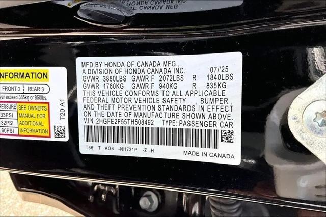 2026 Honda Civic Sport