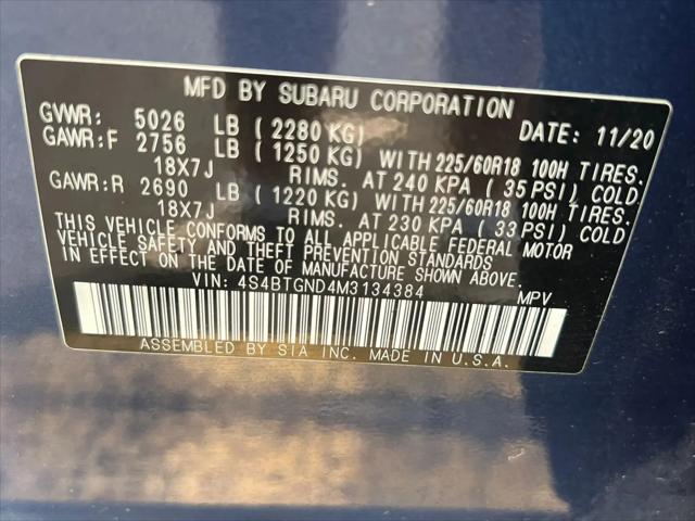 2021 Subaru Outback Limited XT