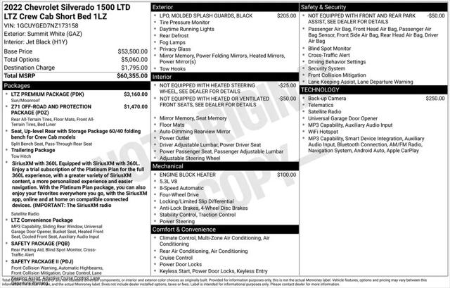 2022 Chevrolet Silverado 1500 4WD Crew Cab Short Bed LTZ for sale in Fargo, ND