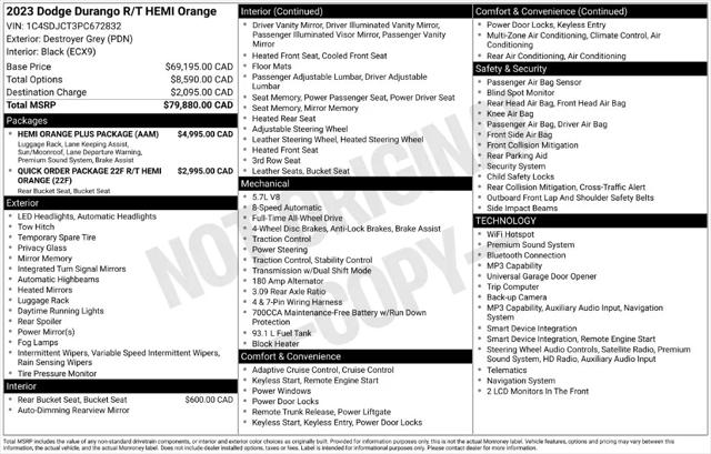 2023 Dodge Durango R/T Hemi Orange