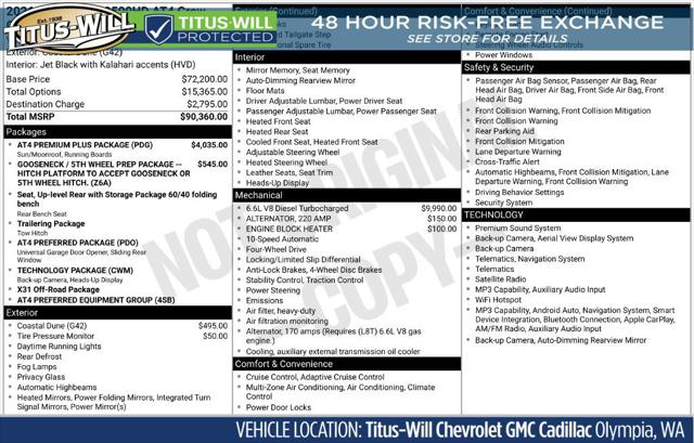 2026 GMC Sierra 2500HD Crew Cab, Standard Bed, AT4, 4WD for sale in Olympia, WA