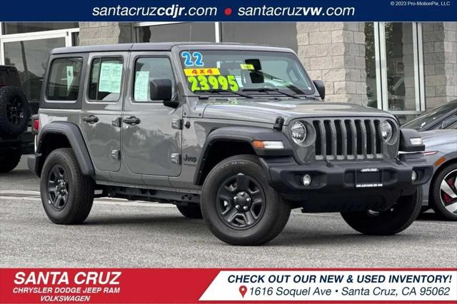 2022 Jeep Wrangler Unlimited Sport 4x4 for sale in Santa Cruz, CA