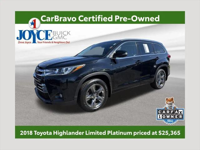 2018 Toyota Highlander Limited Platinum for sale in Avon, OH