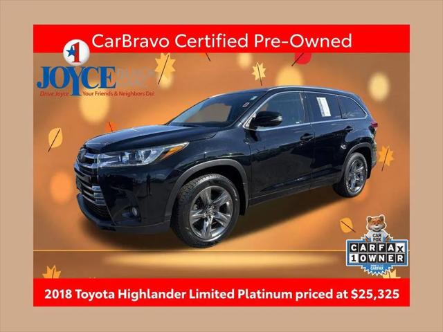2018 Toyota Highlander Limited Platinum for sale in Avon, OH