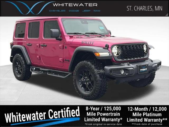 2024 Jeep Wrangler 4-Door Willys 4x4 for sale in St Charles, MN