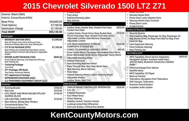 2015 Chevrolet Silverado 1500 2LZ for sale in Dover, DE