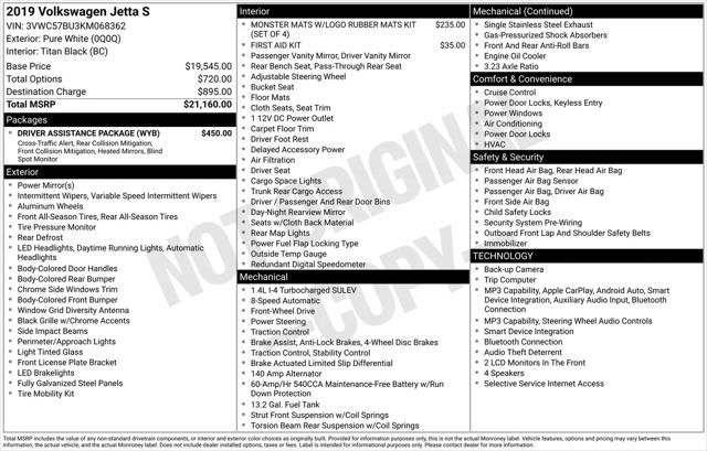 2019 Volkswagen Jetta 1.4T S for sale in Gilroy, CA