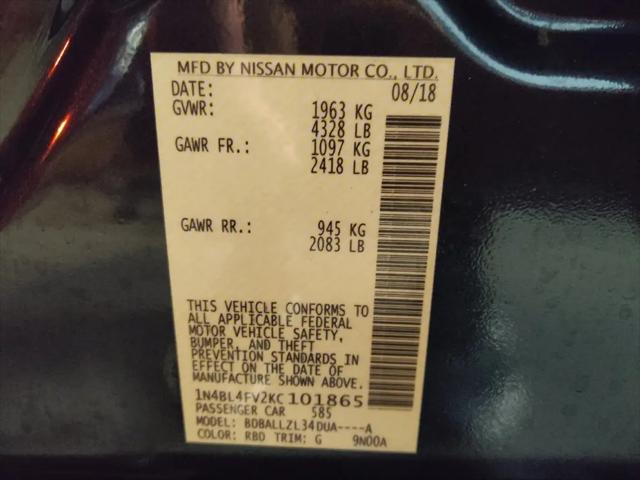 2019 Nissan Altima 2.5 Platinum
