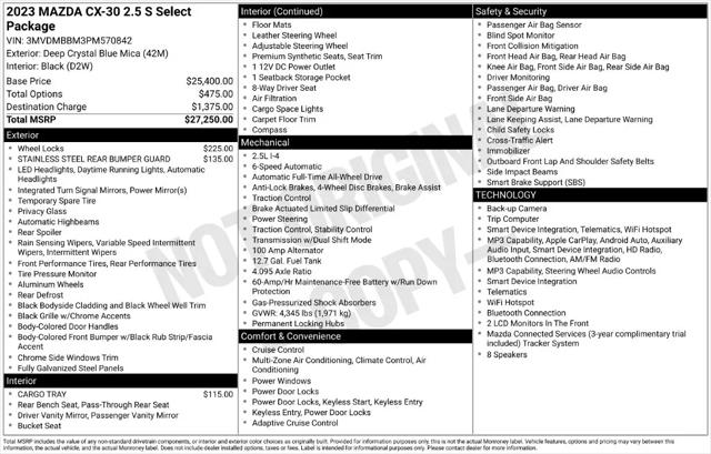 2023 Mazda CX-30 2.5 S Select