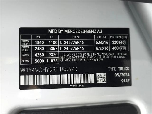 2024 Mercedes-Benz Sprinter Cargo Van High Roof